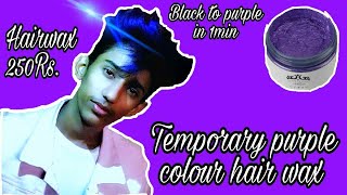 Temporary hair colour wax  used and wash  colour transformation [upl. by Ennaj]