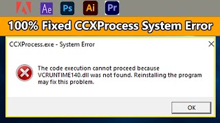 Fix CCProcessexe  System Error  Problem Solved [upl. by Leivad]