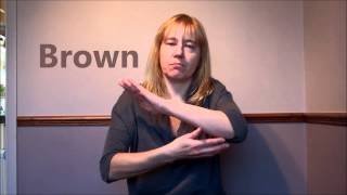 How to sign colours in British Sign Language BSL [upl. by Aiym]