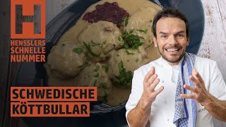 Schnelles Schwedische Köttbullar Rezept von Steffen Henssler [upl. by Eenaej]