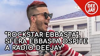 Sfera Ebbasta a Radio Deejay il mio look dalla pelliccia rosa agli occhiali a forma di cuore [upl. by Ahlgren]