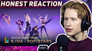 HONEST REACTION to KDA  POPSTARS ft Madison Beer GIDLE Jaira Burns  Music Video [upl. by Eiryt]