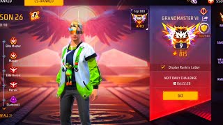 NEW SEASON CSR PUSH TO TOP 1 Free fire live pc gameplay in telugu hindi kannada freefire fflive [upl. by Assened]