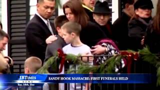 Sandy Hook Massacre First funerals held [upl. by Ramo92]