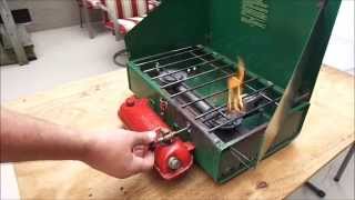 Lighting and Maintaining a Coleman Camp Stove [upl. by Kcirddet]