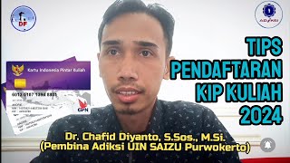 Tips Pendaftaran KIP Kuliah 2024  Jangan Lakukan ini [upl. by Anica]