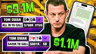 How Tom Dwan Won 4200000 With Speech Tells REVEALED [upl. by Zizaludba]