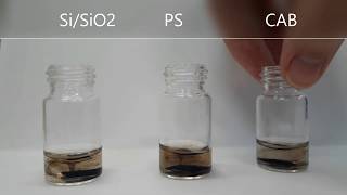 Solubility of polydopamine coatings at pH 13 [upl. by Ieso]