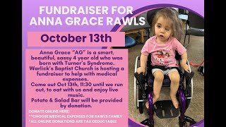 Raising Money for Anna Grace Rawls amp Turner Syndrome Awareness [upl. by Lasorella]