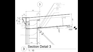 Industrial Building Revit Model 3 ParapetRoof Details [upl. by Yanrahc]