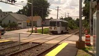 Leamy Av Station SEPTA Route 101 Trolley Springfield PA [upl. by Areivax]