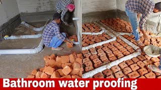 bathroom drainage with water proofing [upl. by Anauqaj]