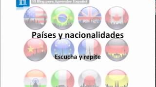 Países y nacionalidades en español [upl. by Udele]