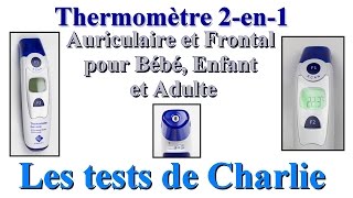 Thermomètre Auriculaire et Frontal pour Bébé [upl. by Anyalram]