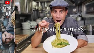 Pâte au pesto maison  comment réaliser un pesto maison  Vidéo A table Juju [upl. by Ennylcaj]