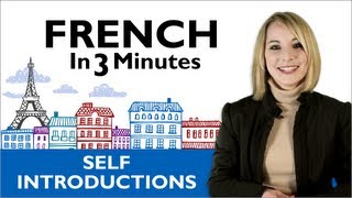 Learn French  How to Introduce Yourself in French [upl. by Yekcir]