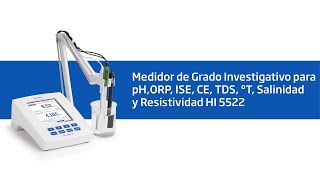 Vídeo Tutorial HI 5522 Medidor de grado para investigación con Cal Check™ [upl. by Adnorat]