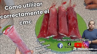 Como utilizar correctamente el cmc en tus Boli o helados como se compra y cual es su función [upl. by Eelrebmyk]