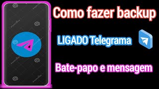 como fazer backup de dados de telegrama  Como fazer backup e restaurar mensagens do Telegram [upl. by Filberte]