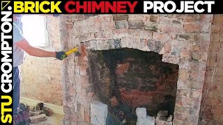 chimney breast brickwork feature project [upl. by Lacee811]