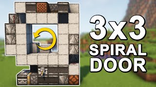 The BEST 3x3 Spiral Door in Minecraft 121 Tutorial [upl. by Auria]