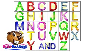 “The Alphabet Song” Level 1 English Lesson 04 CLIP – Sing Busy Beavers ABC Song Baby Learning [upl. by Trish341]