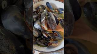 Garlic and Butter Mussels Recipe shorts [upl. by Langsdon524]