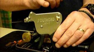 Pick Gun TUTORIAL On Bike Lock And 75MM Bayonet Padlock Plus YALE Rim Cylinder uklocksportcouk [upl. by Melly]