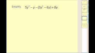 Simplifying Algebraic Expressions [upl. by Loring]