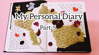 My Personal Diary 2022 Part5  Bullet Journal  Diary Decoration  Diary Writing [upl. by Ettelohcin34]