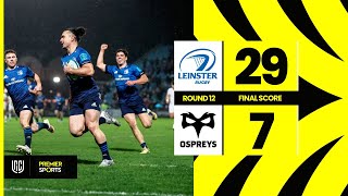 Leinster vs Ospreys  Highlights from URC [upl. by Enoryt334]