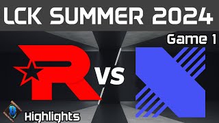 KT vs DRX Highlights Game 1 LCK Summer 2024 KT Rolster vs DRX by Onivia [upl. by Dominik819]