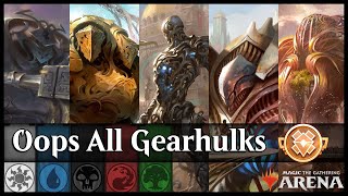 Rainbow Gearhulks Gameplay amp DeckTech  MTG Arena Historic [upl. by Sausa565]