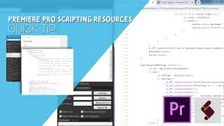 ExtendScript QuickTip  Premiere Pro Scripting Resources [upl. by Nawrocki]