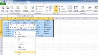 Outlook Import a schedule from Excel into Outlook Calendar [upl. by Thorlay]