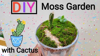 Moss Garden in Juice Glass  Its Very innovative  Thaavaram தாவரம் [upl. by Innavoj573]