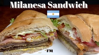 Milanesa Sandwich  Recipe [upl. by Vizzone]