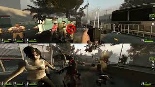 Left 4 Dead 2  Nucleus Coop  2 Player Split Screen [upl. by Silverstein76]