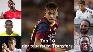 Top 10 Die teuersten FußballTransfers der Welt [upl. by Yancy]