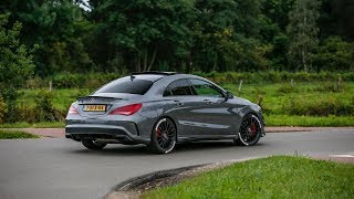 MercedesAMG CLA 45 4Matic w Fi Exhaust  Launch Controls Drag Races amp Accelerations [upl. by Aisyla]