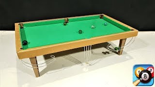 How to Make 8 Ball Pool Snooker table Game from Cardboard [upl. by Mauldon]