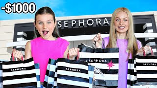 I BOUGHT My DAUGHTERs DREAM SEPHORA ORDERS no budget  Family Fizz [upl. by Pollock]