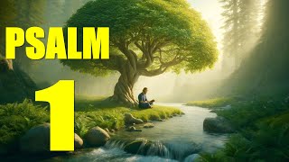 Psalm 1 Reading The Path to Blessedness With words  KJV [upl. by Elyrehc443]