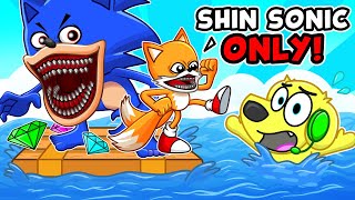 Trapped on a SHIN SONIC amp TAILS Raft in Roblox [upl. by Walling]