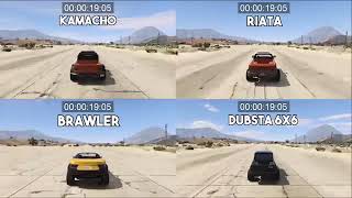 Kamacho vs riata vs brawler vs dubsta 6x6 [upl. by Hatch440]