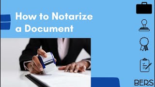 NYCBERS  How to Notarize a Document [upl. by Atnuahs]