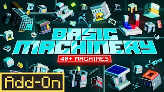 Basic Machinery  Minecraft Marketplace AddOn  Official Trailer [upl. by Derriey]