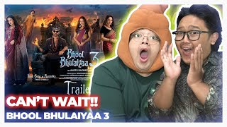 Bhool Bhulaiyaa 3 Official Trailer Kartik AaryanVidya BMadhuri DTriptii  Anees B  REACTION [upl. by Sethrida]