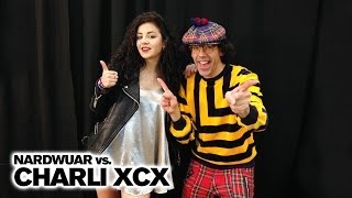 Nardwuar vs Charli XCX [upl. by Ahsilram]