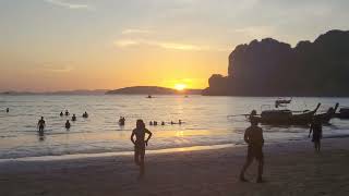 Railay Beach Sunset Krabi [upl. by Ahsam]